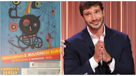 Lotteria Italia, effetto Stefano De Martino: boom di vendite, biglietti verso quota 8,5 milioni