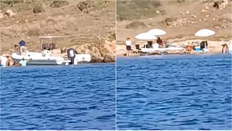 Immagini shock: turisti sbarcano all'isola di Soffi, in piena area protetta