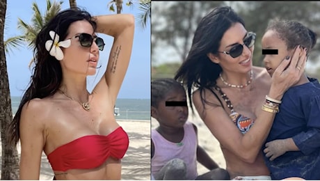 Elisabetta Gregoraci e la polemica delle foto con i bambini africani