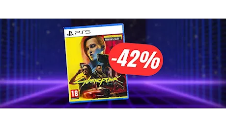 Cyberpunk 2077 Ultimate Edition per PS5 è SCONTATO al -42% in meno!