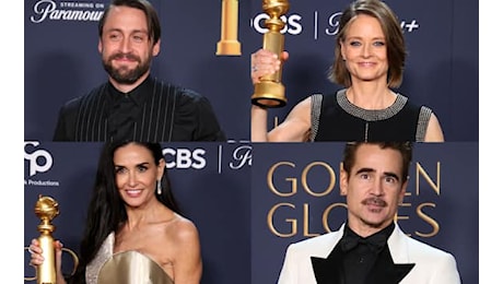 Golden Globe 2025, i vincitori: da Adrien Brody a Zoe Saldana. Tutti i premi. FOTO