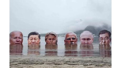 Al G20 i volti di Biden, Putin e Xi Jinping sott’acqua: la protesta dei nativi brasiliani – Il video