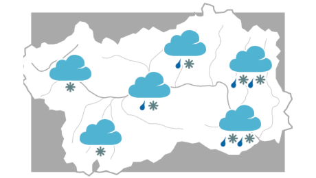 Maltempo in arrivo in Valle d'Aosta: nevicate a bassa quota e calo delle temperature