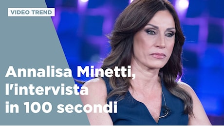 Annalisa Minetti, l'intervista del 4 maggio in 100 secondi