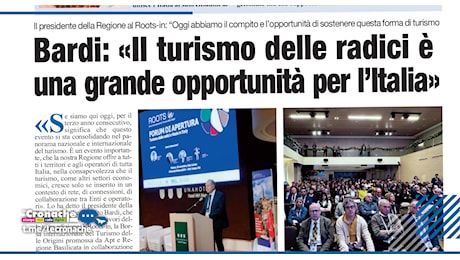 BARDI: «IL TURISMO DELLE RADICI È UNA GRANDE OPPORTUNITÀ PER L’ITALIA»