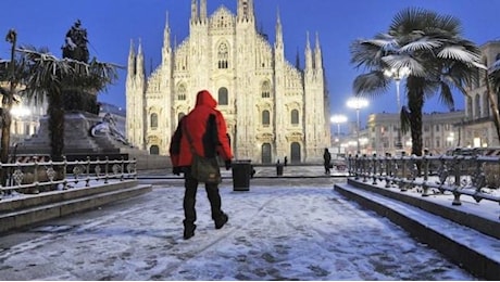 Milano: torna la pioggia e il freddo sotto zero