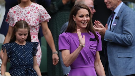 Kate Middleton a Wimbledon: il centrale si alza e applaude