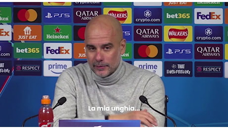 Guardiola: «Il graffio sul naso? Volevo farmi male...»