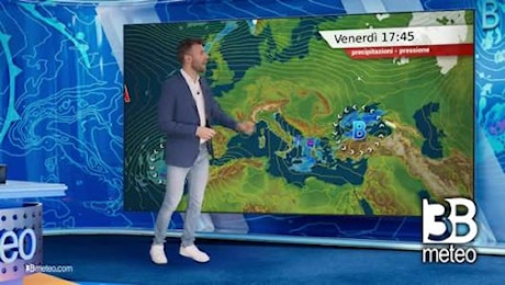 Previsioni meteo video di venerdì 15 novembre sull'Italia