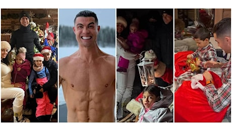 Anche a Natale è sempre il solito Cristiano: Ronaldo da Santa Claus