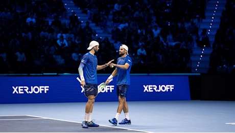 Atp Finals, Bolelli/Vavassori-Krawietz/Putz risultato 7-5 6-4: azzurri sconfitti nel secondo match