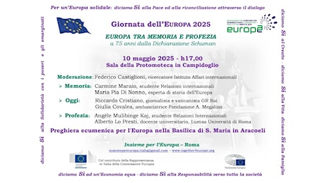 Giornata Europa 2025 – Roma 10 maggio ore 17