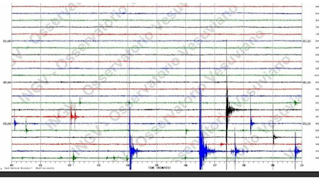 Seismic Swarm During the Night at Campi Flegrei