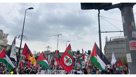 In 10mila alla manifestazione pro Palestina a Milano