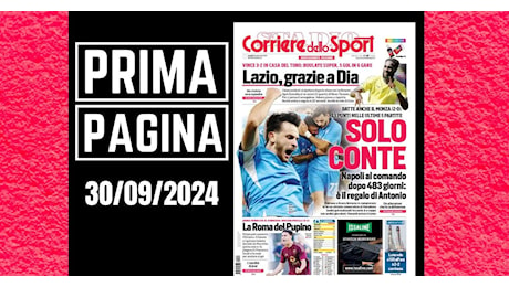 Prima pagina Corriere dello Sport: “Il Napoli di Conte al comando”