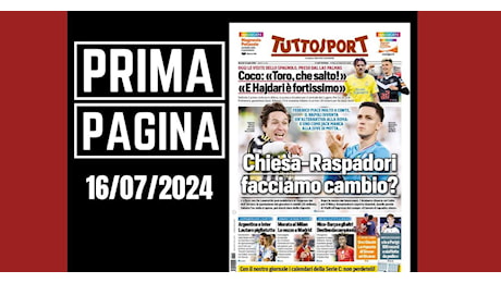 Prima pagina Tuttosport: Morata al Milan, le nozze a Madrid