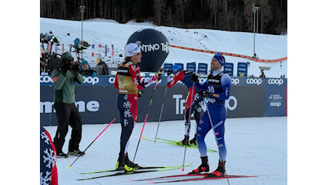 Sci di fondo - Klaebo dominante anche nella sprint in Val di Fiemme. Peccato per Pellegrino, che termina 4