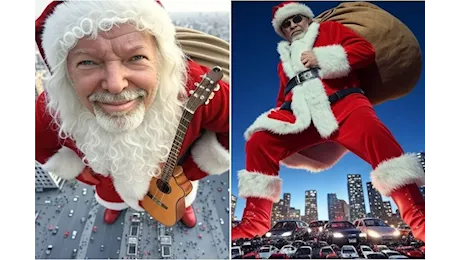 Vasco Rossi diventa un enorme Babbo Natale: Auguro amore, pace e tanta buona musica