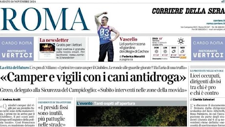 Corriere di Roma : Ira della Lazio per la sindaca di Amsterdam. La lettera di Lotito