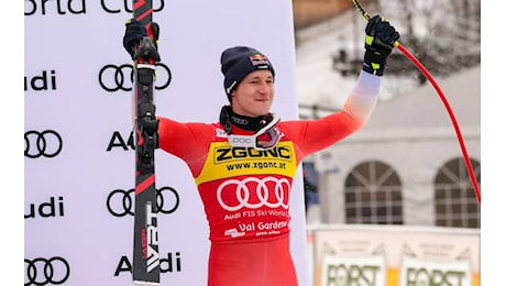 Sci, Odermatt vince la discesa libera in Val Gardena. Mattia Casse 14°