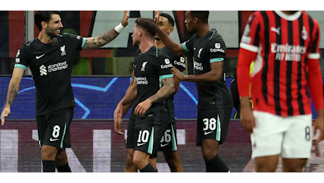 Il Milan perde 3-1 tra i fischi: battesimo scatenato del Liverpool in Champions League