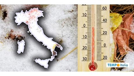 Meteo: Mercoledì 20 e Giovedì 21 col freddo, fino a 10°C in meno!