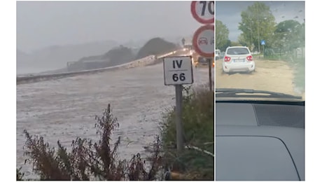 Bomba d'acqua sul litorale di Roma: Civitavecchia e Santa Marinella sott'acqua, Aurelia allagata