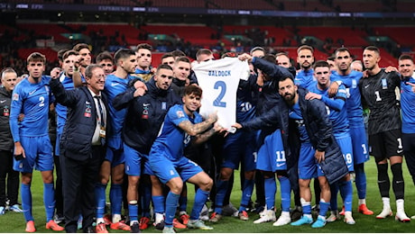 A Wembley la Grecia fa la storia: vittoria meritata contro l'Inghilterra e dedica a Baldock