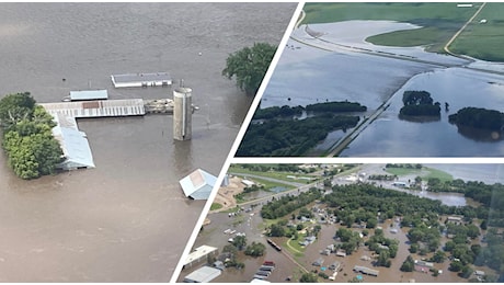 USA nella morsa di caldo e piogge torrenziali: esondazioni ed evacuazioni, Iowa sott’acqua | FOTO e VIDEO