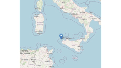 Terremoto di magnitudo 4.1 a Trapani: la scossa avvertita pure a Marsala e Mazara