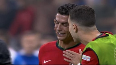 Euro 2024, Cristiano Ronaldo scoppia in lacrime dopo il rigore fallito