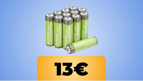 Le batterie Amazon Basics AA ricaricabili sono in offerta a un ottimo prezzo su Amazon