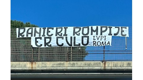 FOTO - Nuovo striscione per Ranieri: l'eloquente richiesta dei tifosi