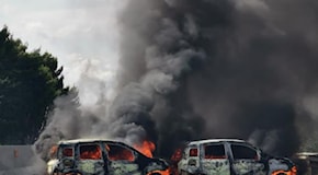 Superstrada Brindisi -Lecce, assalto armato a portavalori: auto incendiate per ostacolare le forze dell'Ordine VIDEO