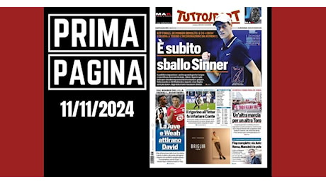 Prima pagina Tuttosport: “La Juventus e Weah attirano David”