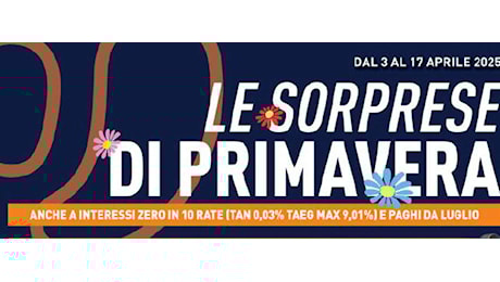 Volantino Unieuro, scopri le sorprese di Primavera (spoiler: sono tantissime offerte)