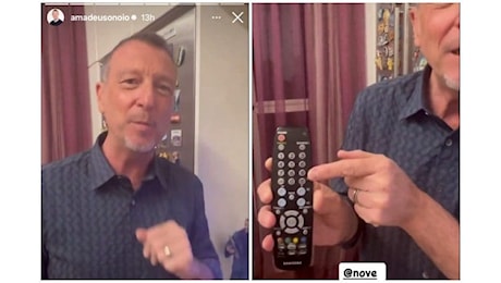 Amadeus fa un tutorial sui social spiegando come vedere il Nove: Vi spiego come fare