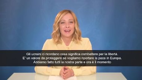 Meloni: Kiev ci ricorda cosa significa combattere per la libertà