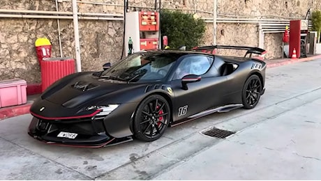 La Ferrari SF90 XX Stradale di Charles Leclerc filmata a Monte Carlo