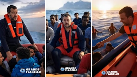 VIDEO | Salvini e i migranti, il video gag del Grande Flagello: “Bravo Matteo”