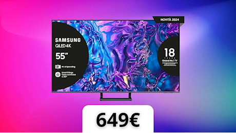 Samsung TV QLED 4K 55: immagini straordinarie e funzioni smart in offerta