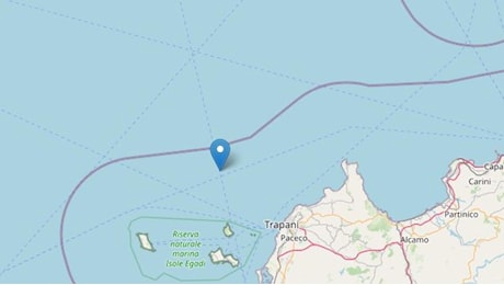 Terremoto nel Tirreno al largo di Trapani. «Scossa di magnitudo 4.1». Il sisma avvertito anche a Marsala, Mazara del Vallo e nelle Egadi