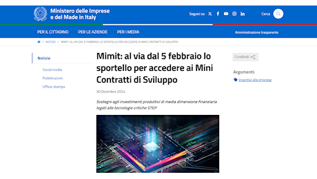 Mini contratti di sviluppo per le imprese del Sud: quando fare domanda?