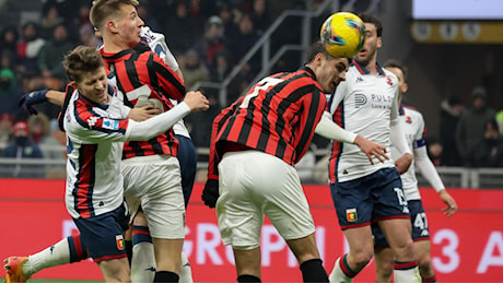 Milan bloccato 0-0 in casa dal Genoa, contestazione dei tifosi