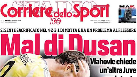 Cds: Cento Conte, Napoli sogna. Juve, mal di Dusan