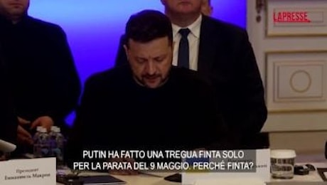 Ucraina, Zelensky: Tregua Putin finta, raid al fronte continuano