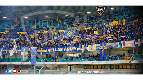 Hellas Verona-Udinese verso quota 24.000. Settore Ospiti: 1.684. Esaurite Poltronissime Curva Sud