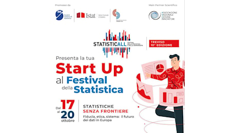 Al via la call for startup della X ed. del Festival della Statistica