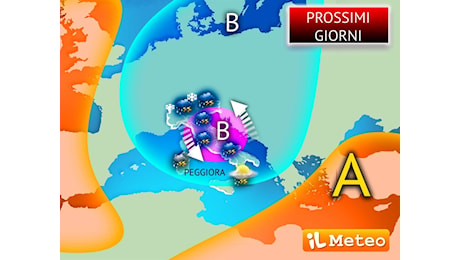 Meteo: Ondata di Maltempo nei Prossimi Giorni, copiose Piogge e possibili Nubifragi; le zone coinvolte