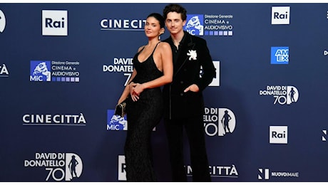 Timothée Chalamet e Kylie Jenner, la coppia più chiacchierata dei David 2025